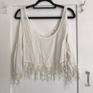 LF Long sleeve white top